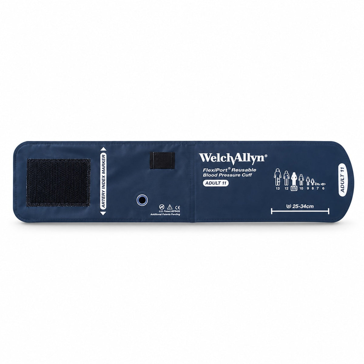 Size-11 Welch Allyn FlexiPort Reusable Blood Pressure Cuff – Adult