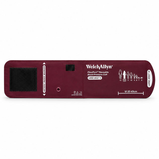 Size-12 Welch Allyn FlexiPort Reusable Blood Pressure Cuff – Large Adult