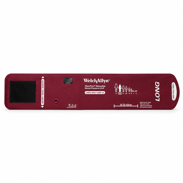 Size-12L Welch Allyn FlexiPort Reusable Blood Pressure Cuff – Large Adult Long