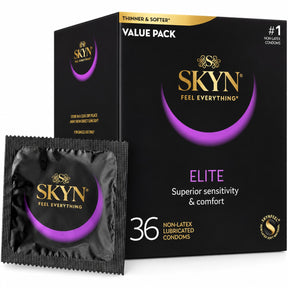SKYN Elite Ultra-Thin Lubricated Latex-Free Condoms (36 Count)