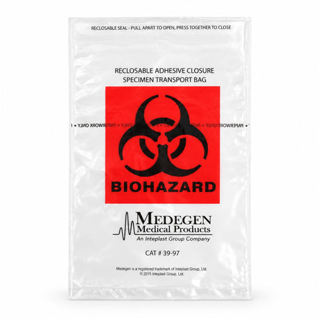 McKesson Specimen Transport Bags - 6 x 9 Adhesive with Pouch (view 9)