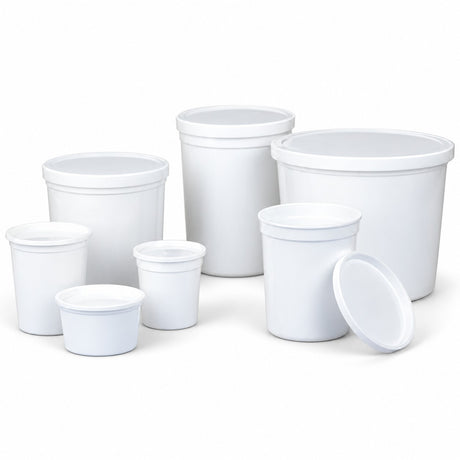 McKesson Stool Specimen Containers - 240 mL Snap-On Lid (view 2)