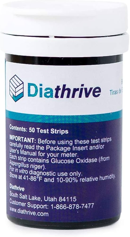 Diathrive Blood Glucose Test Strips (50 ct)