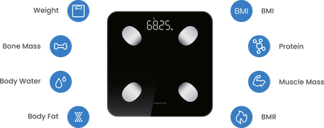 Transtek GBF-2008-B Bluetooth Body Fat Scale – Smart Body Composition Monitor