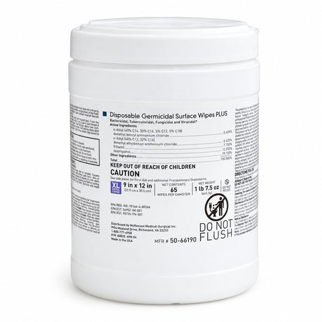 McKesson Germicidal Surface Disinfectant Wipes - Bleach 65 ct (view 3)
