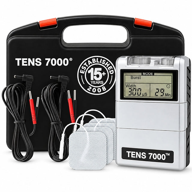 TENS 7000 Digital TENS Unit with Electrodes & Accessories