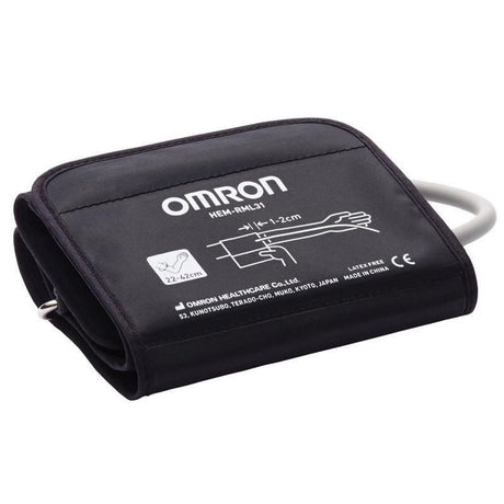 Omron Wide-Range D-Ring Blood Pressure Cuff HEM-RML31-B (9–17")