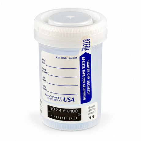 Urine Specimen Containers with Temperature Strip - 90 mL Case (view 3)