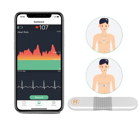 Wellue Strap-Free Heart Rate ECG Monitor