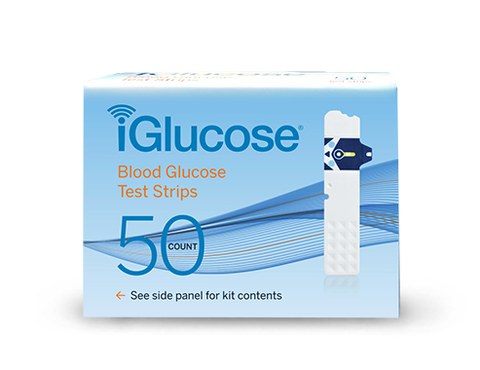 Smart Meter iGlucose Test Strips Single Pack 50 Count