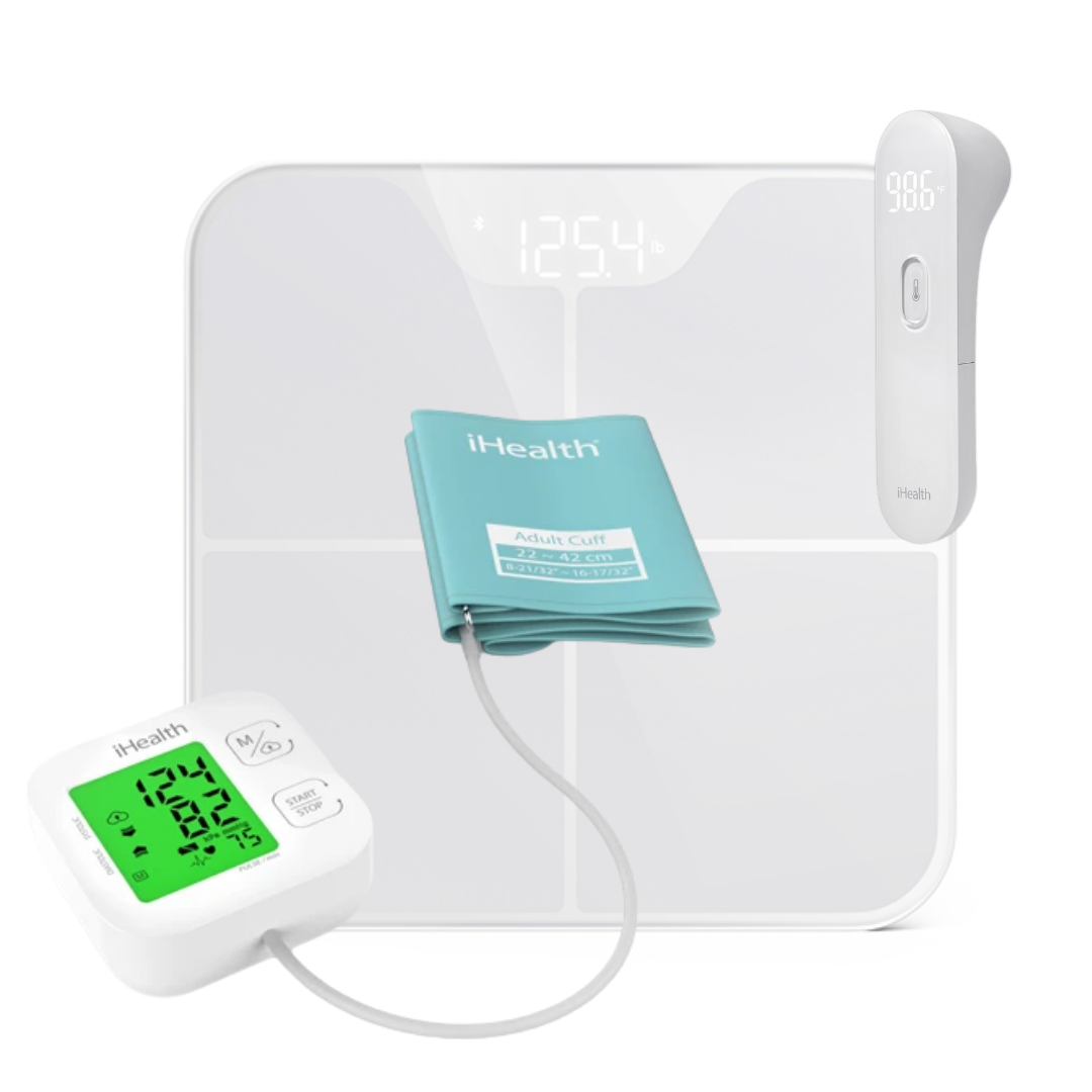iHealth Basic Wellness Kit (Bluetooth) - Track BP, Thermometer