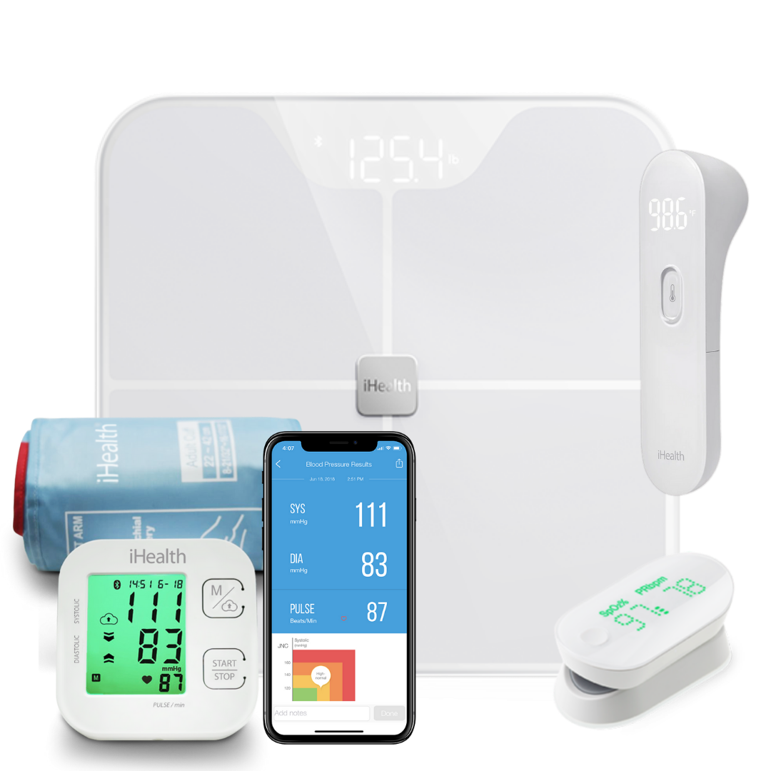 iHealth Complete Wellness Kit (Bluetooth) - Nexus Scale, Track BP
