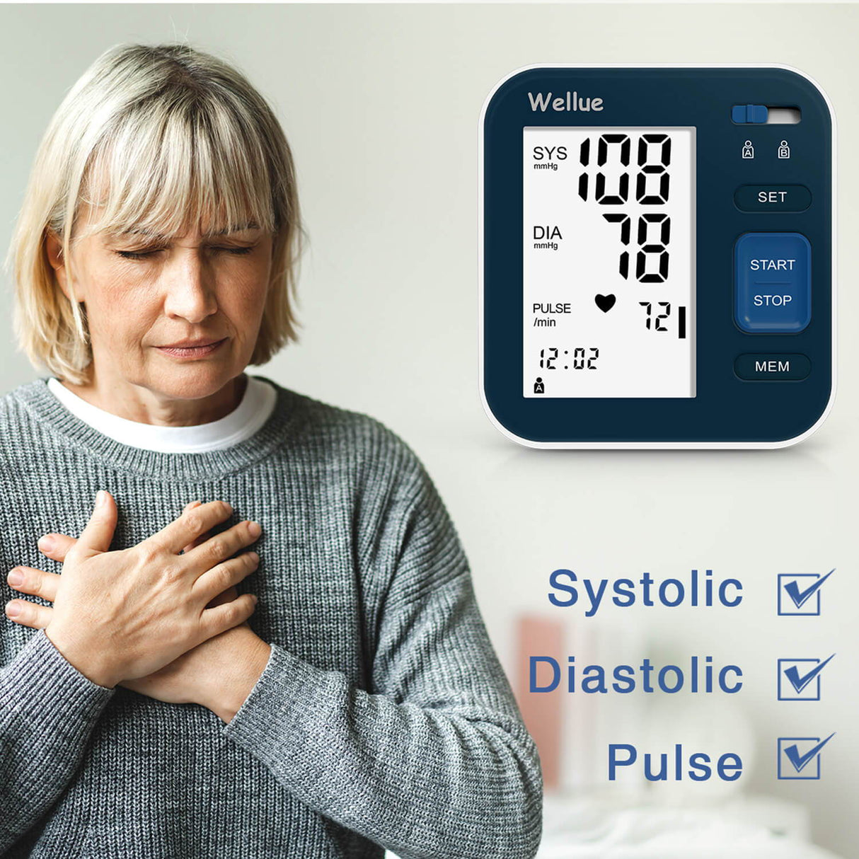 Wellue Upper Arm Blood Pressure Monitor  The Digital Health Store, powered  by Impilo
